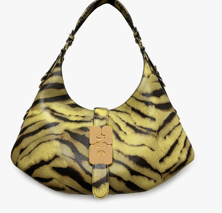 Bolso Ganni Kat estampado cebra Bolso Ganni Kat estampado cebra